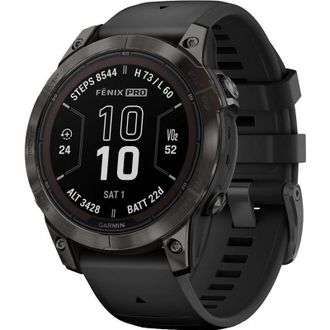 Смарт-часы Garmin Fenix 7 Pro Sapphire Solar, 47mm Black Silicon Band Black NFC EU (010-02777-11/10) - фото 1 Смарт-часы Garmin Fenix 7 Pro Sapphire Solar, 47mm Black Silicon Band Black NFC EU (010-02777-11/10) - фото 1