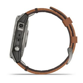 Смарт-часы Garmin Fenix 7 Pro Sapphire Solar Titanium with Chestnut L. Band (010-02777-30) - фото 5 Смарт-часы Garmin Fenix 7 Pro Sapphire Solar Titanium with Chestnut L. Band (010-02777-30) - фото 5