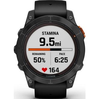 Смарт-часы Garmin Fenix 7 Pro Solar, 47mm Slate Gray Silicon Band Black NFC EU (010-02777-01/00) - фото 2 Смарт-часы Garmin Fenix 7 Pro Solar, 47mm Slate Gray Silicon Band Black NFC EU (010-02777-01/00) - фото 2