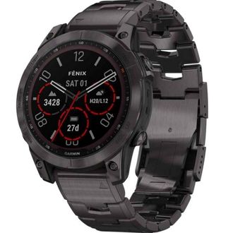 Смарт-годинник Garmin fenix 7 Sapph Sol, Carbon Gray DLC Ti w/DLC Ti Bracelet, GPS (010-02540-39) (UA) - фото 1 Смарт-годинник Garmin fenix 7 Sapph Sol, Carbon Gray DLC Ti w/DLC Ti Bracelet, GPS (010-02540-39) (UA) - фото 1