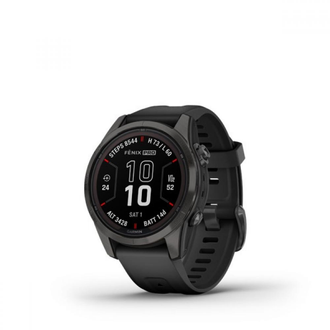 Смарт-годинник Garmin Fenix 7S Pro Sapphire Solar Carbon G. DLC Tit. with Black Band (010-02776-10/11) - фото 1 Смарт-годинник Garmin Fenix 7S Pro Sapphire Solar Carbon G. DLC Tit. with Black Band (010-02776-10/11) - фото 1