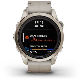 Смарт-годинник Garmin Fenix 7S Pro Sapphire Solar Soft Gold w. Limestone L. Band (010-02776-30) - фото 3 Смарт-годинник Garmin Fenix 7S Pro Sapphire Solar Soft Gold w. Limestone L. Band (010-02776-30) - фото 3