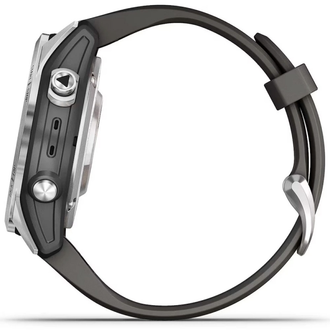 Смарт-годинник Garmin Fenix 7S Pro Solar Edition | 42 мм Silver with Graphite Band (010-02776-01) - фото 2