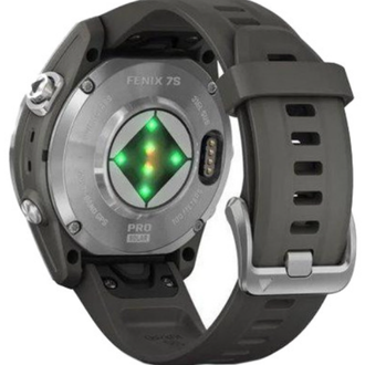 Смарт-годинник Garmin Fenix 7S Pro Solar Edition | 42 мм Silver with Graphite Band (010-02776-01) - фото 4