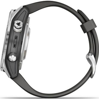 Смарт-годинник Garmin Fenix 7S Pro Solar Silver w. Graphite Band (010-02776-00/01) - фото 4
