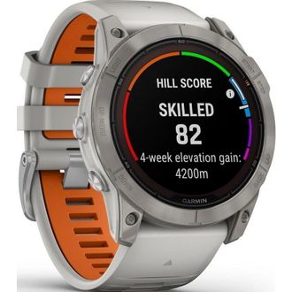 Смарт-часы Garmin Fenix 7X Pro Sapphire Solar Titanium with Grey/Orange Band (010-02778-64) (UA) - фото 5 Смарт-часы Garmin Fenix 7X Pro Sapphire Solar Titanium with Grey/Orange Band (010-02778-64) (UA) - фото 5