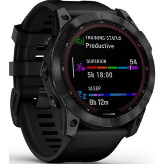 Смарт-годинник Garmin Fenix 7X Sapphire S. Black DLC Titanium w. Black Band (010-02541-22/23/45) - фото 4 Смарт-годинник Garmin Fenix 7X Sapphire S. Black DLC Titanium w. Black Band (010-02541-22/23/45) - фото 4