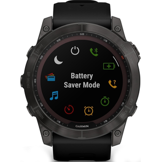 Смарт-годинник Garmin Fenix 7X Sapphire Solar Carbon Gray DLC Titanium with Black Band (010-02541-10/11/34) - фото 5 Смарт-годинник Garmin Fenix 7X Sapphire Solar Carbon Gray DLC Titanium with Black Band (010-02541-10/11/34) - фото 5