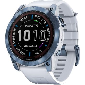 Смарт-годинник Garmin Fenix 7X Sapphire Solar M. Blue DLC Titanium w. Whitestone Band (010-02541-14/15) - фото 3 Смарт-годинник Garmin Fenix 7X Sapphire Solar M. Blue DLC Titanium w. Whitestone Band (010-02541-14/15) - фото 3