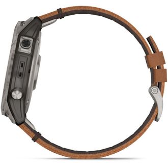 Смарт-годинник Garmin Fenix 7X Sapphire Solar Titanium w. Chestnut Leather Band (010-02541-19) - фото 4