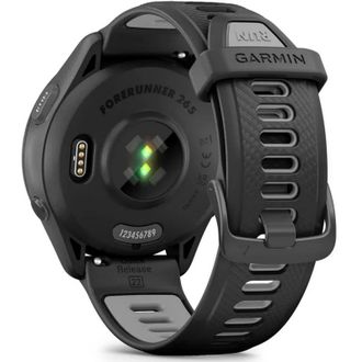 Смарт-годинник Garmin Forerunner 265 Black Bezel and Case with Black/Powder Gray Silicone Band (010-02810-50) (UA) - фото 6