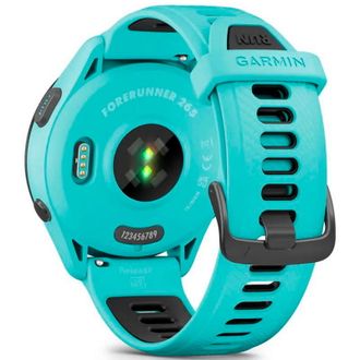 Смарт-годинник Garmin Forerunner 265 Black Bezel with Aqua Case and Aqua/Black Silicone Band (010-02810-52) (UA) - фото 2