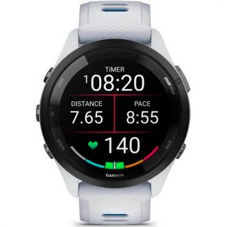 Смарт-годинник Garmin Forerunner 265 Black Bezel with Whitestone Case and Whitestone/Tidal Blue Silicone Band (010-02810-51) (UA) - фото 3