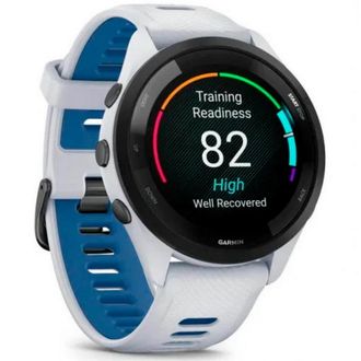 Смарт-годинник Garmin Forerunner 265 Black Bezel with Whitestone Case and Whitestone/Tidal Blue Silicone Band (010-02810-51) (UA) - фото 2