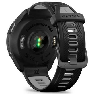 Смарт-годинник Garmin Forerunner 965 Carbon Gray DLC Titanium Bezel with Black Case and Black/Powder Gray Silicone Band (010-02809-00/10/80) (UA) - фото 6