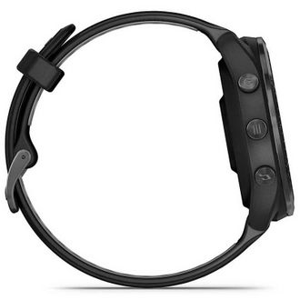 Смарт-годинник Garmin Forerunner 965 Carbon Gray DLC Titanium Bezel with Black Case and Black/Powder Gray Silicone Band (010-02809-00/10/80) (UA) - фото 4