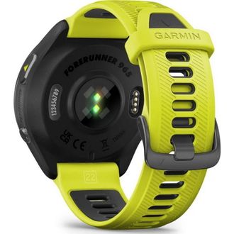 Смарт-годинник Garmin Forerunner 965 Carbon Gray DLC Titanium Bezel with Black Case/Amp Yellow/Black Silicone Band (010-02809-82) (UA) - фото 2