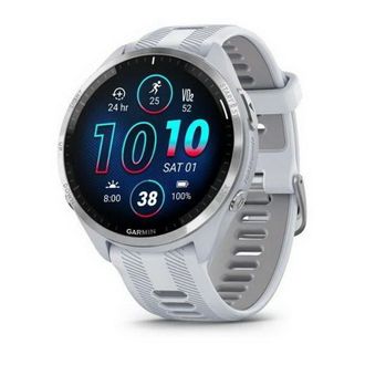 Смарт-часы Garmin Forerunner 965 Titanium Bezel with Whitestone Case and Whitestone/Powder Gray Silicone Band (010-02809-81) (UA) - фото 1