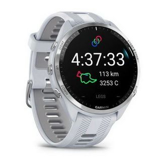 Смарт-часы Garmin Forerunner 965 Titanium Bezel with Whitestone Case and Whitestone/Powder Gray Silicone Band (010-02809-81) (UA) - фото 3
