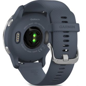 Смарт-годинник Garmin Venu 2 Silver Bezel with Granite Blue Case and Silicone Band (010-02430-10/00) - фото 4