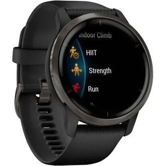 Смарт-годинник Garmin Venu 2 Slate Stainless Steel Bezel with Black Case and Silicone Band (010-02430-11/01/61) - фото 3