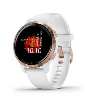 Смарт-часы Garmin Venu 2S Rose Gold Bezel with White Case and Silicone Band (010-02429-13)  - фото 1