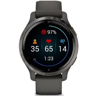 Смарт-годинник Garmin Venu 2S Slate Bezel with Graphite Case and Silicone Band (010-02429-10/00) - фото 2