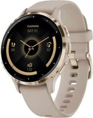 Смарт-годинник Garmin Venu 3S Soft Gold S. Steel Bezel w. French Gray Case and S. Band (010-02785-02) ( ) - фото 1