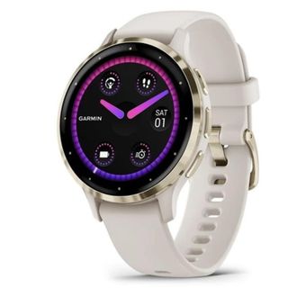 Смарт-годинник Garmin Venu 3S Soft Gold S. Steel Bezel with Ivory Case and S. Band (010-02785-04) - фото 1