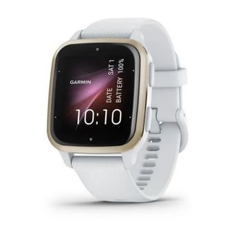Смарт-годинник Garmin Venu Sq 2 Cream Gold Aluminum Bezel with White Case and Silicone Band (010-02701-01/11) - фото 1