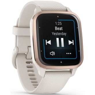 Смарт-годинник Garmin Venu Sq 2 – Music Edition Peach Gold Al. Bezel with Ivory Case and Silicone Band (010-02700-01/11) - фото 3