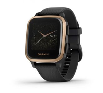 Смарт-часы Garmin Venu Sq Music Edition Rose Gold/Black Case and Silicone Band (010-02426-05/15) - фото 1
