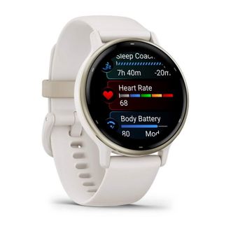 Смарт-годинник Garmin vivoactive 5 Cream Gold Aluminum Bezel with Ivory Case and Silicone Band (010-02862-11) - фото 2