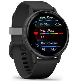 Смарт-годинник Garmin vivoactive 5 Slate Aluminum Bezel with Black Case and Silicone Band (010-02862-10/50/5A) - фото 1