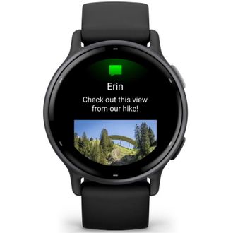 Смарт-годинник Garmin vivoactive 5 Slate Aluminum Bezel with Black Case and Silicone Band (010-02862-10/50/5A) - фото 3
