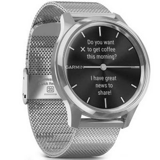 Смарт-годинник Garmin vivomove Luxe Premium Silver-Black Milanese (010-02241-23) - фото 2 Смарт-годинник Garmin vivomove Luxe Premium Silver-Black Milanese (010-02241-23) - фото 2