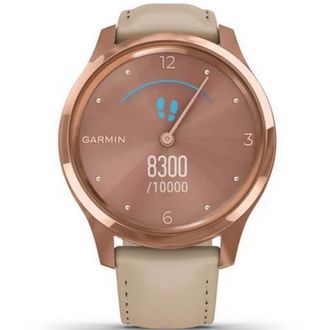Смарт-годинник Garmin vivomove Luxe Rose Gold-Beige Leather (010-02241-21) - фото 3 Смарт-годинник Garmin vivomove Luxe Rose Gold-Beige Leather (010-02241-21) - фото 3