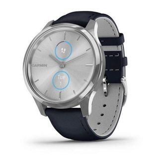 Смарт-годинник Garmin vivomove Luxe Silver-Blue Leather (010-02241-20) - фото 1 Смарт-годинник Garmin vivomove Luxe Silver-Blue Leather (010-02241-20) - фото 1