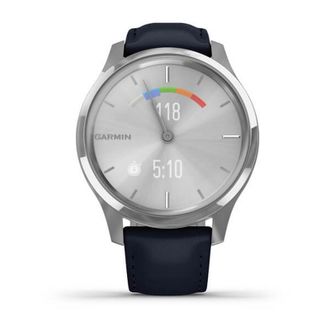 Смарт-годинник Garmin vivomove Luxe Silver-Blue Leather (010-02241-20) - фото 4 Смарт-годинник Garmin vivomove Luxe Silver-Blue Leather (010-02241-20) - фото 4
