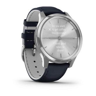 Смарт-годинник Garmin vivomove Luxe Silver-Blue Leather (010-02241-20) - фото 2 Смарт-годинник Garmin vivomove Luxe Silver-Blue Leather (010-02241-20) - фото 2