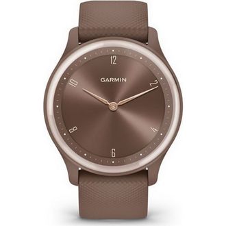 Смарт-годинник Garmin Vivomove Sport Cocoa Case and Silicone Band with Gold Accents (010-02566-02) - фото 2