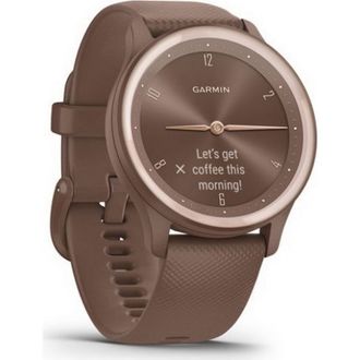 Смарт-годинник Garmin Vivomove Sport Cocoa Case and Silicone Band with Gold Accents (010-02566-02) - фото 3