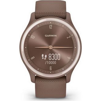 Смарт-годинник Garmin Vivomove Sport Cocoa Case and Silicone Band with Gold Accents (010-02566-02) - фото 4