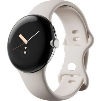 Смарт-часы Google Pixel Watch Polished Silver Case/Chalk Active Band - фото 1