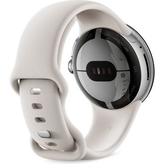 Смарт-часы Google Pixel Watch Polished Silver Case/Chalk Active Band - фото 3