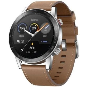 Смарт-часы Huawei Honor Magic Watch 2 46mm with Brown Leather Strap (UA) - фото 1 Смарт-часы Huawei Honor Magic Watch 2 46mm with Brown Leather Strap (UA) - фото 1