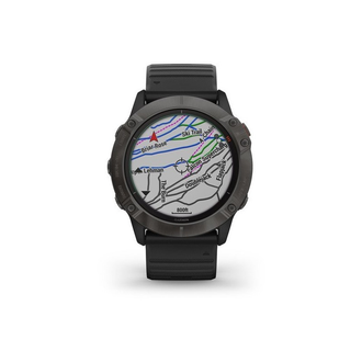Смарт-годинник Garmin Fenix 6X Pro Solar Titanium Carbon Grey DLC with Black Band (010-02157-21) - фото 3