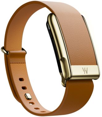 Фітнес-браслет WHOOP 5.0 MG Life LeatherLuxe Tapered Band Camel with Gold - Size S - 12-Month Membership - фото 1