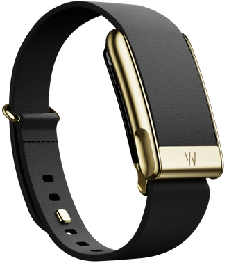 Фітнес-браслет WHOOP 5.0 MG Life LeatherLuxe Tapered Band Black with Gold - Size S - 12-Month Membership - фото 1