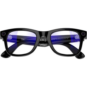 Смарт-окуляри Ray-Ban Meta Wayfarer Shiny Black Frame Clear Lenses (RW4008 601/SB 53-22) - фото 3